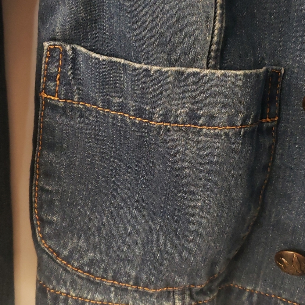 Lauren Ralph Lauren Military Style Denim Jacket - Picture 5 of 10